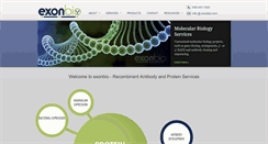 Desktop Screenshot of exonbio.com